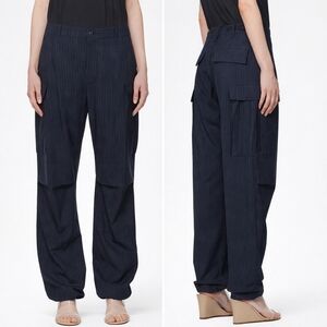 Rag & Bone Sands Trousers Salstripe Navy Size 10